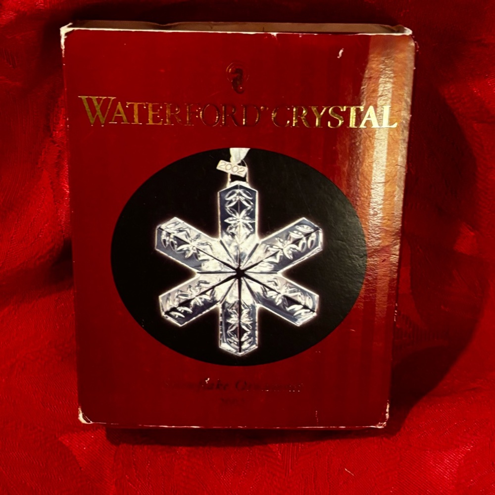2002 Waterford Crystal Snowflake Ornament NWOT